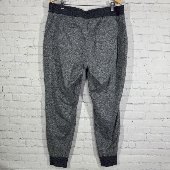 Athleta Jogger Sweatpants Women XL Gray Black Pull On Leggings Activewear Active - Picture 2 of 12
